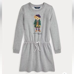 Polo Ralph Lauren Gray Bear Sweatshirt Dress